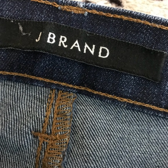J Brand Heathered Mid Rise Blue Skinny Jeans - Picture 6 of 7